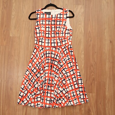 Donna Morgan Dress Women's 6 Fit and Flare Sleeveless s Stretch Jersey Zip  Back | eBay
