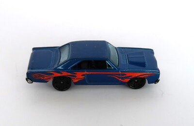 2010 Hot Wheels '68 Dodge Dart Blue w/ Orange Flames Variant