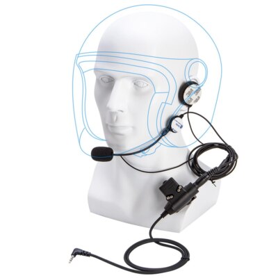 U94 PTT Aviation Headset Pilot Headphone for Xiaomi Walkie Talkie 1S/lite Radio