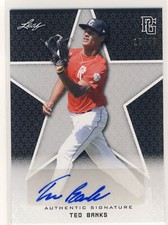 TEO BANKS 2020 Leaf Perfect Game PG National Showcase Black AUTO /50 NATIONALS