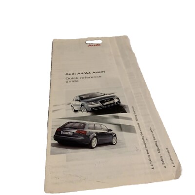 AUDI A4/A4 AVANT KURZANLEITUNG 2004-2007 MK3 B7