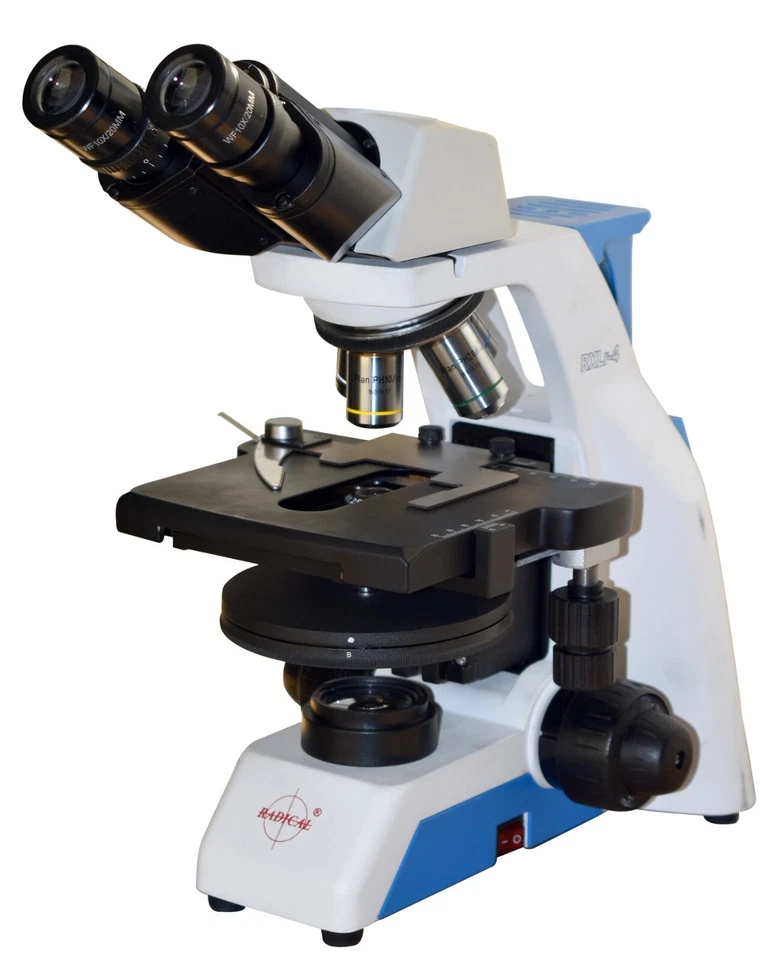 Microscopio de contraste de fase Brightfield con torreta condensador universal LED brillante Foto 2 de 4