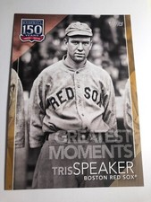 2019 Topps Update 150 Years Baseball Jumbo 5x7 Tris Speaker Red Sox 69 01/10