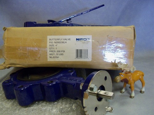 N200236LH 4" Nibco Butterfly Valve N200236LH-4 200psi Lever Operated - Picture 7 of 8