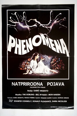 PHENOMENA Original exYU movie poster 1985 JENNIFER CONNELLY DARIO ARGENTO HORROR