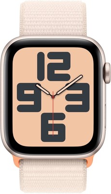 Apple Watch SE 2nd Gen 40mm GPS Starlight w/ Starlight Sport Loop 