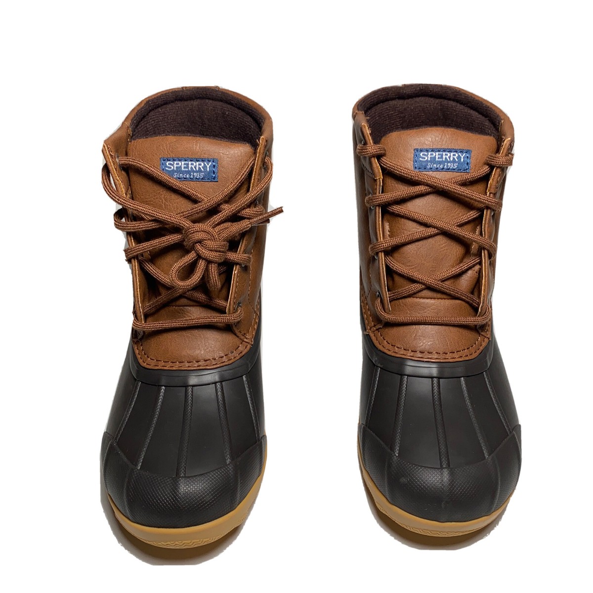 Sperry Brown and Black Rain & Snow Boots with Rugged Sole Sperry Top-Sider Boots Boys Size 6 Tan Brown Black Port Boot  main image 4