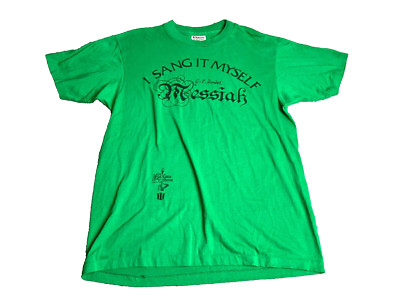 Vintage G.F Handel Messiah Shirt Adult Large I Sang It Myself Single Stitch Mens