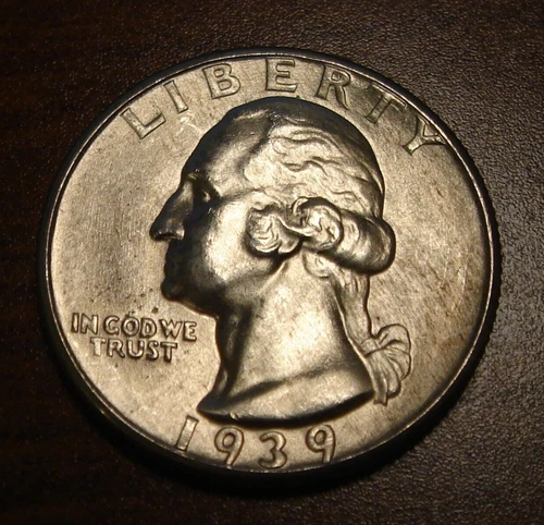 1939 Washington Silver Quarter Gem BU Uncirculated