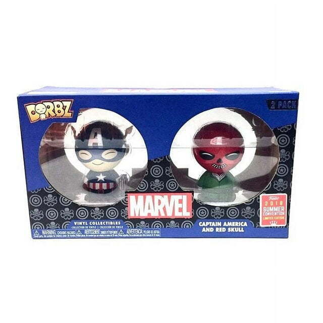 Marvel Captain America & Red Skull Limited Ed. by DORBZ Funko 2018 Convention
