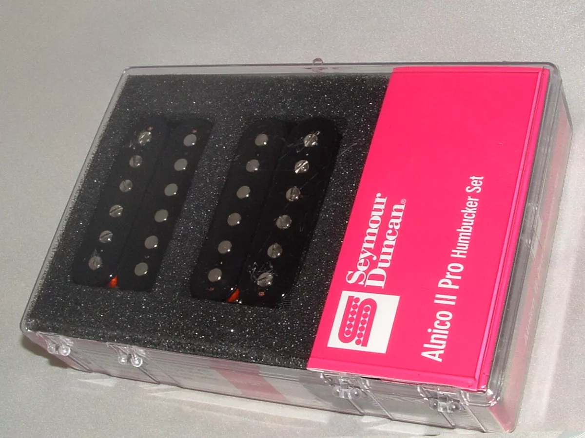 Seymour Duncan APH-1 Alnico ll Pro Humbucker Pickup Set BLACK New