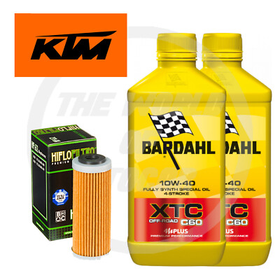 INSPEKTIONSSET KTM EXC 450 500 2L BARDAHL XTC OFF-ROAD 10W40 ÖLFILTER FE 350
