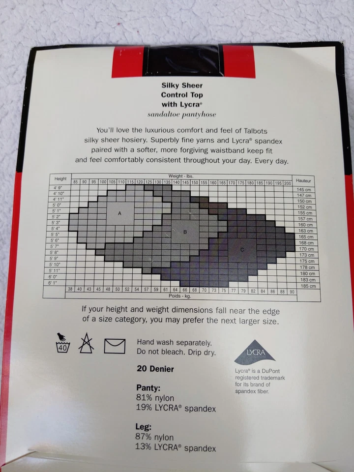 Pantimedias Talbots Top Sedoso Transparente Control con Lycra Talla C Chocolate Foto 2 de 4