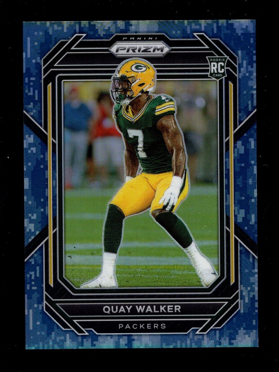 2022 PRIZM NAVY CAMO #373 QUAY WALKER RC 5/25 PACKERS