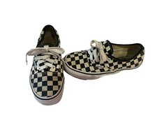 Vans Off The Wall Old Skool Black White Checkerboard Kids Youth Size 3.5
