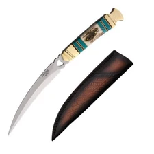American Hunter Talon Dagger Fixed Knife 6.25" Stainless Steel Blade Stag Bone