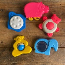 Vintage Fisher-Price Bath Toys - Hippo/Bear/Penguin/Monkey/Elephant - 1976/77