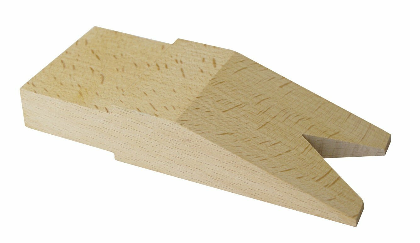 5-1/4" x 2-1/4" Hardwood Bench Pin w/ V-Slot Jewelry Making Bench Tool