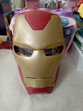 Marvel Avengers Iron Man FX Flip Up Light Up Mask High Tech View In Great Shape