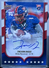 💥 RARE 2016 Upper Deck USA Trevon Diggs Pre Rookie Auto Cowboys RC player of Yr