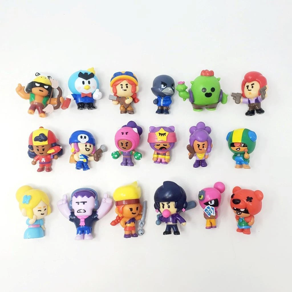 Brawl Stars Line Friends : Lot of 18 Different Collectible 1.5 Mini Figures