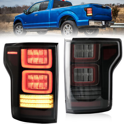 VLAND LED Rückleuchten für Ford F150 2015-20 Hinten Gelbe Blinker sequentiellen