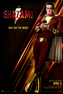 Shazam 2019 Comics Zachary Levi Hero Movie Room Wall Decor - POSTER 20x30