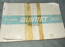 HONDA QUINTETT BETRIEBSANLEITUNG HANDBUCH SCHRÄGHECK 1980-1985 (673)