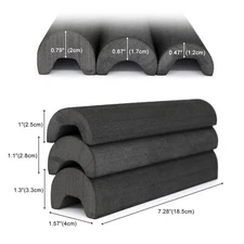 TOURBON 3PCS Black EVA Foam Cheek Pads Rifle/Shotgun Cheek Rest Pieces