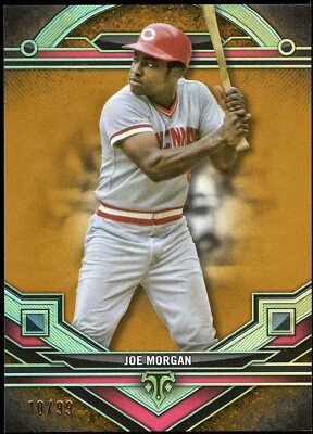 2024 Topps Triple Threads JOE MORGAN #22 Reds GOLD Serial Numbered /99 MVP HOF a