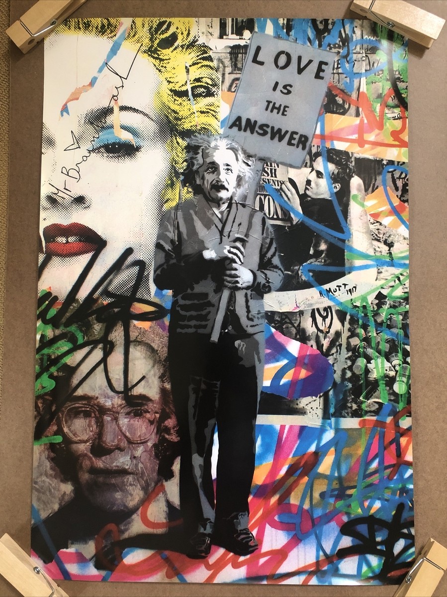 Mr. Brainwash サイン入り ポスター mr-brainwash-smile-authentic-