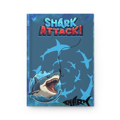 Shark Attack Shark Lover Hardcover Journal Matte