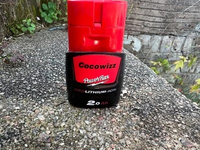 POWERRAX Personalised power tool battery sticker for your Milwaukee M12 batteries