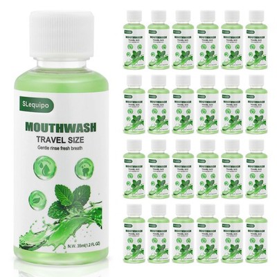 Travel Size Mouthwash Bulk Mini Fresh Mint Portable Mouthwash Individual Bott...