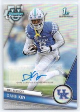 2023 Bowman University Chrome Dane Key #/75 Rookie Autographs Yellow #80