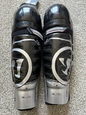 Warrior Rise Senior Hockey Shin Guards 17" Black **BLEM** NEW