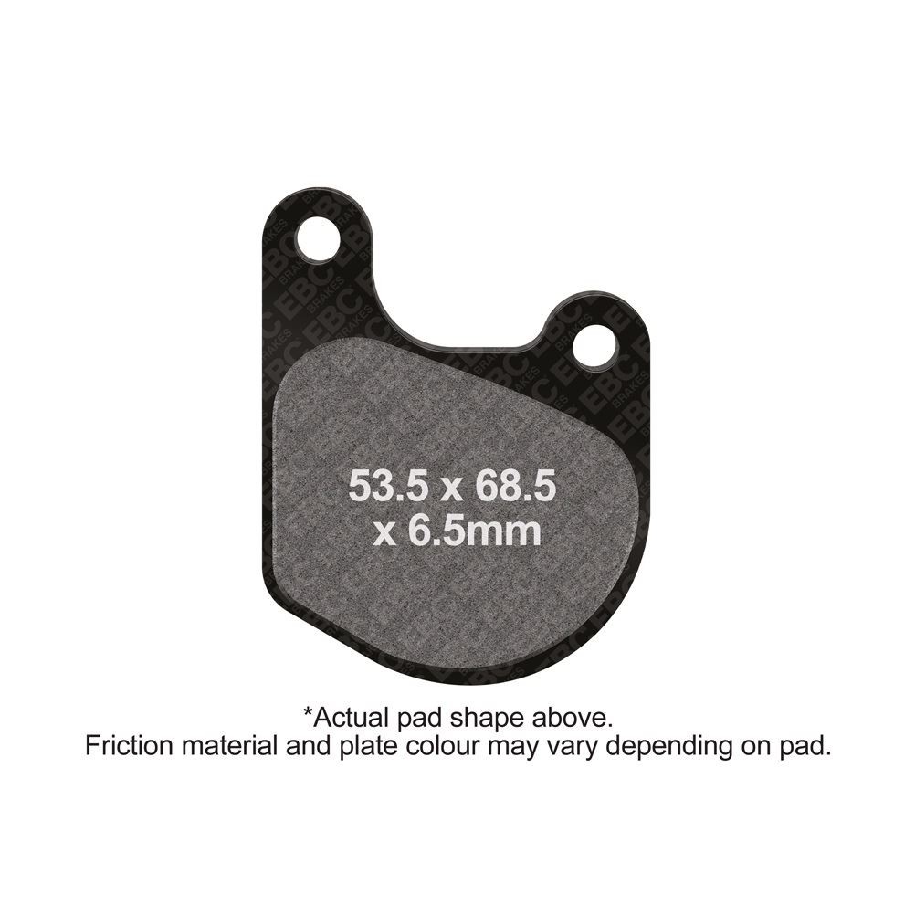 EBC Brake Pads DMX Front Left for Harley Dyna FXDWG Twin Girling Caliper 1982-83