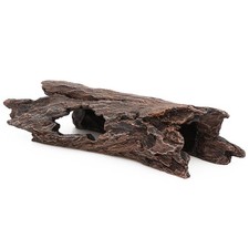 Reptile Hideout Tree Trunk Hollow Log Cork Bark for Lizard Bearded Dragon Sna...