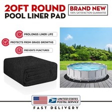 MODIGT 20ft Pool Safety Floor Mat Round Non Slip Wear Resistant for Outdoor Use