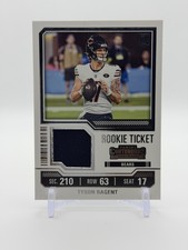 2023 Panini Contenders - Rookie Ticket Swatches Tyson Bagent #TS34 (MEM, RC)