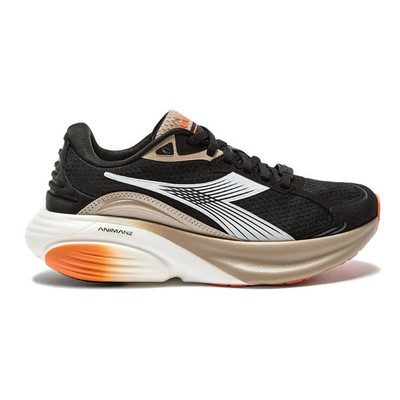 Women's Diadora Atomo Star, Black/White/Humus, 10 B Medium US