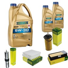 Inspektionspaket 7L RAVENOL 5W-30 für BMW X3 F25 xDrive30d xDrive35d X4 F26