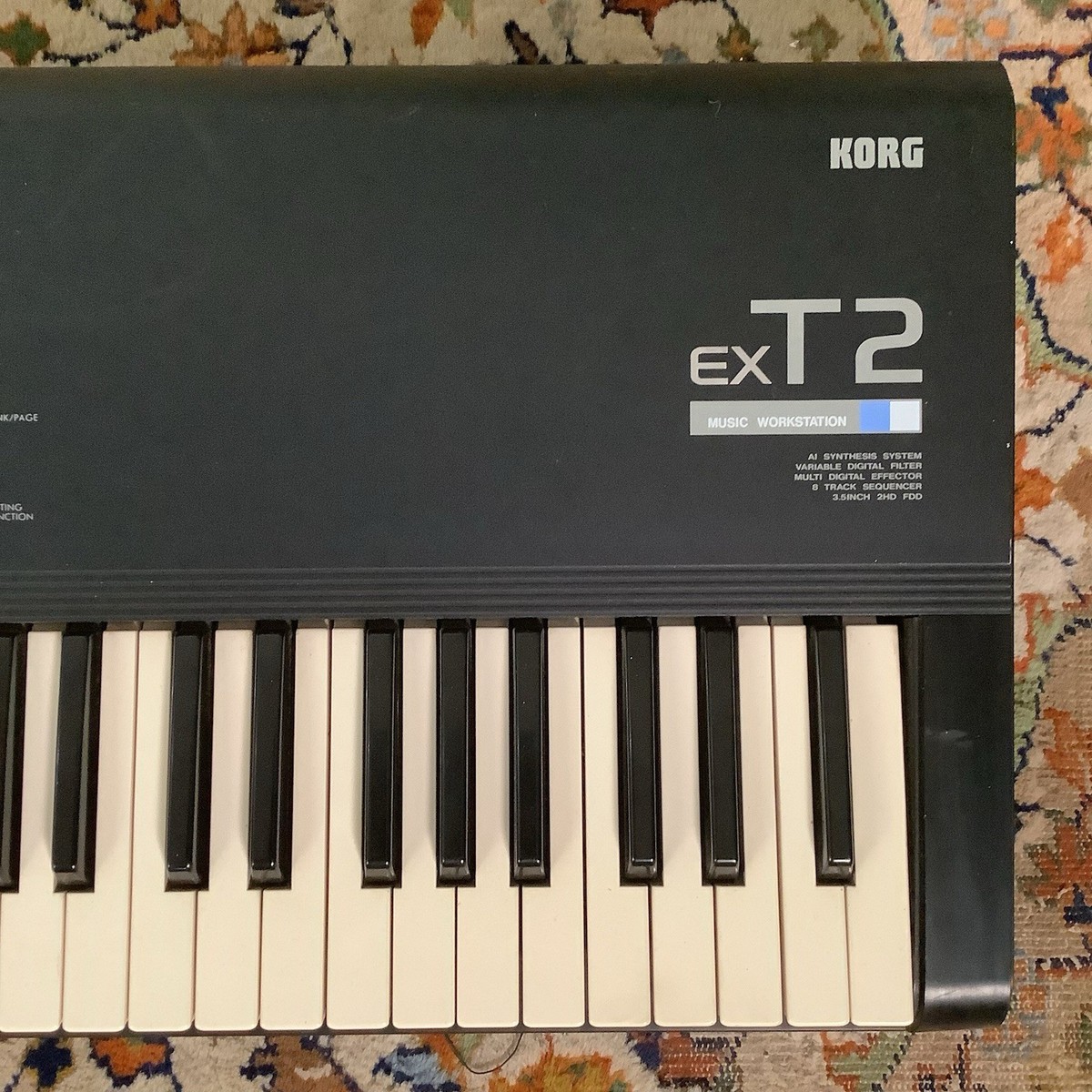 171 KORG ex T2 シンセサイザー 61鍵盤 RARE Korg T2 EX Vintage Synthesizer Keyboard Made in Japan w/Power