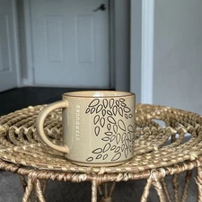 Starbucks Coffee Company 2013 Brown 14oz Leaves Leaf 3 1/2" Tall Mug