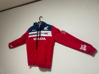 Honda HRC Racing Hoodie Troy Lee Designs Red Full Zip Jacket Mens