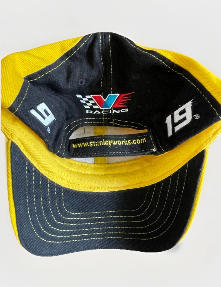 Gorra Scott Riggs Stanley Tools Valvoline Racing #10 #19 #9 para hombre NASCAR amarilla. Foto 3 de 4