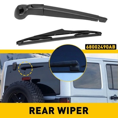 1set Rear Windshield Wiper Arm & Blade #68002490AB For Jeep Wrangler 2007-2016