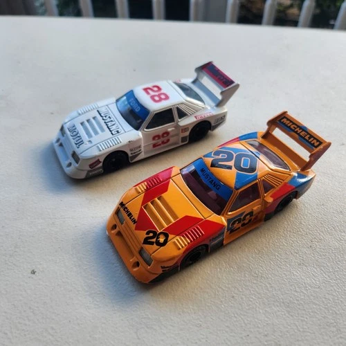 Vintage 1983 Matchbox Specials 1/40 Two Ford Mustangs Diecast Cars Super Clean