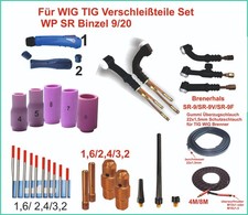 WIG TIG Verschleißteile Set   WP SR Binzel 9/20
