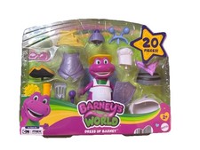 Fisher-Price Mattel Barney s World Dress Up Barney 20 Pc Set Age 2 New In Box